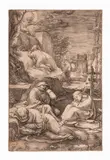 Hendrik Goltzius, Cristo In Preghiera Sul Monte Degli Ulivi