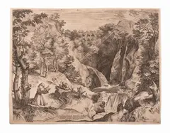 San Francesco Riceve Le Stigmate by Cornelis Cort, 1567, Stato: IV/IV Splendido esemplare in tiratura databile al, offered Apr 2022