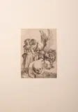 Albrecht Durer, Le insegne della morte, 1503, Stato: I/II prima del graffio della dama. Descrizione: Questa magistrale incisione - precedutadall’analoga ma