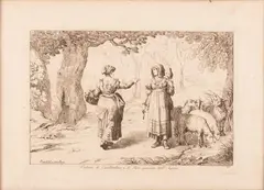 Costumi Di Casalbordino, E Di Lecce Provincie Dell'Aquila by Bartolomeo Pinelli, Stato di conservazione: discreto (foxing) Editore: Calcografia Camerale (attiva Roma, offered Apr 2022