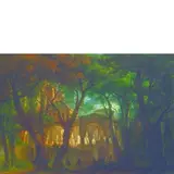 Veduta di convento con monaci by Giovanni Migliara, oil on canvas, offered Nov 2012