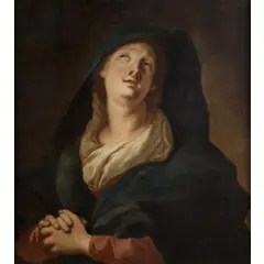 Maria Vergine by Nicolò Grassi, oil on canvas, offered Mar 2013