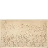 Felice Giani, Villa Strozzi, Penna e inchiostro marrone