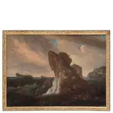 Francesco Borzone, Fortuna di mare, oil on canvas