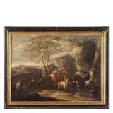 Domenico Brandi, Paesaggio con pastori nei pressi di una fontana