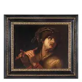 Marzio Masturzio, Ritratto di uomo che suona il piffero / Iscritto a tergo 'Masturzo Marzio discepolo di Salvatore Rosa'