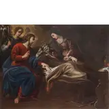Bartolomeo Biscaino, La morte di San Giuseppe, oil on canvas