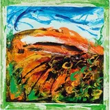COLLE OPPIO, 1988 by Mario Schifano, Smalto e acrilico su tela, offered Dec 2014