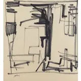STUDIO, ANNI 50 by Gualtiero Nativi, ink on paper, offered Dec 2014