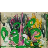Mario Schifano, NATURA MORTA, ANNI 80, mixed media on canvas