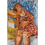 Fausto Pirandello, DONNA SEDUTA, ANNI 50