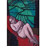 Felice Casorati, ADDORMENTATA TRA I CAMPI, 1957