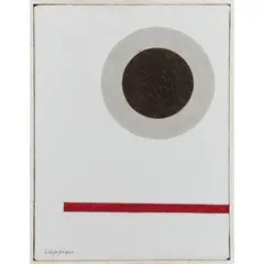 SENZA TITOLO, 1969 by Jean Leppien, tempera on canvas, offered Dec 2014