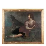 Luciano Borzone, San Rocco, oil on canvas