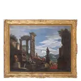 Giovanni Ghisolfi, Capriccio architettonico con figure