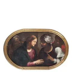 L'incontro tra Marta e Maria by Gaspare Testa, oil on canvas, offered Mar 2015