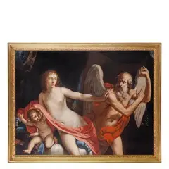 Elisabetta Sirani, La Bellezza che scaccia il Tempo, oil on canvas