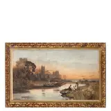 Walker Stuart Lloyd, Paesaggio fluviale / Firmato in basso a sinistra