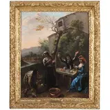 Michelangelo Cerquozzi, Scena di genere, oil on canvas