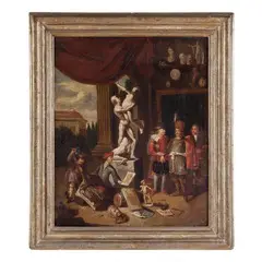 Lo scultore by Balthasar van den Bossche, oil on canvas, offered May 2015