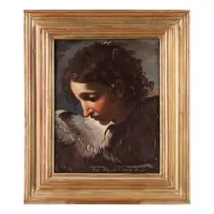 Testa di angelo by Giacinto Brandi, oil on canvas, offered May 2015