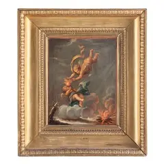 Putti, allegoria delle quattro stagioni by Michele Rocca, oil on canvas, offered May 2015