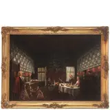 Scena di interno veneziano by Master of the Ridotto, oil on canvas, offered May 2015