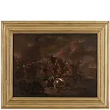 August Querfurt, Battaglia, oil on canvas