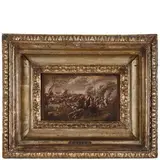 Francesco Graziani, Battaglia, oil on canvas on panel