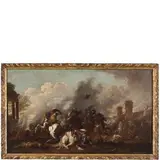Jacques Courtois, Battaglia, oil on canvas