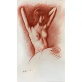 Gregorio Sciltian, Sanguigna su carta, cm 48X28 / Firmato e datato in basso a sinistra