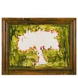 SENZA TITOLO, 1979/80 by Mario Schifano, Smalto e acrilico su tela con cornice dipinta, offered Jun 2015