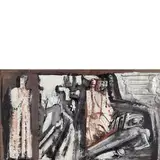Mario Sironi, COMPOSIZIONE MURALE, 1935-36, mixed media