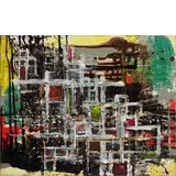 Roberto Crippa, GEOMETRICO, 1951, oil on canvas
