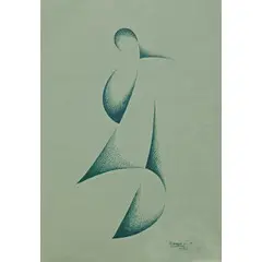 Renato Righetti, STUDIO PER UNA SCULTURA, ANNI 60, ink on paper
