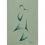 Renato Righetti, STUDIO PER UNA SCULTURA, ANNI 60, ink on paper