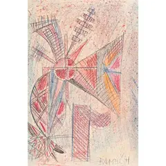 FUOCHI D'ARTIFICIO, 1921/23 by Mirko Bambic, mixed media on paper, offered Jun 2015