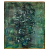 Vasco Bendini, SENZA TITOLO, 1956, oil on canvas