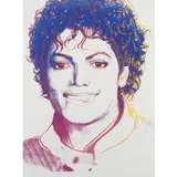 Andy Warhol, MICHAEL JACKSON, 1984, Screen print dipinto a colori su carta HPM