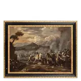 Marzio Masturzio, Battaglia tra cavallerie europee e paesaggio