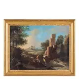 Andrea Locatelli, Paesaggio con rovine e figure