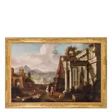 Bartolomeo Pedon, Capriccio architettonico, oil on canvas