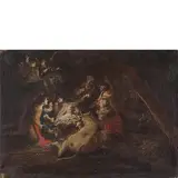 Bartolomeo Guidobono, Adorazione dei pastori, oil on canvas