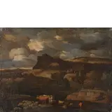 Paesaggio by Pieter Mulier detto Il Tempesta, oil on canvas, offered Dec 2015