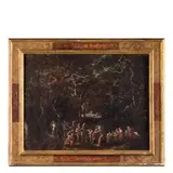 Cornelio Brusco, La famiglia di Dario ai piedi di Alessandro, oil on canvas