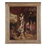 Balthasar van den Bossche, Lo scultore, oil on canvas