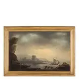 Veduta portuale by Francesco Fidanza, oil on canvas, offered Dec 2015