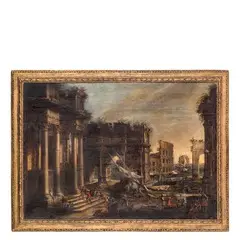 Capriccio architettonico by Alessandro Salucci, oil on canvas, offered Dec 2015