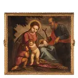 Bernardo Castello, Sacra Famiglia con San Giovannino, oil on canvas