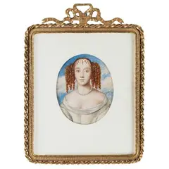 Samuel Cooper, Ritratto di dama (Henrietta Anne), oil on pergamena